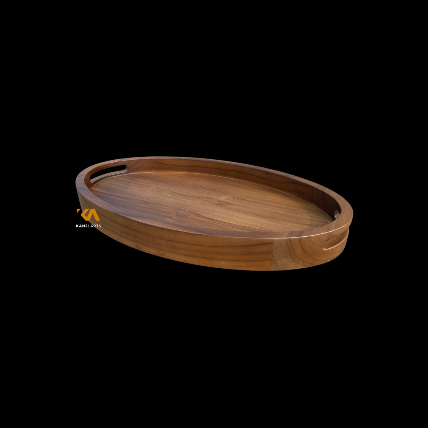 Ottoman tray Drink tray, Serving tray, Wood tray with handles, Oval wood tray, Sofa wooden tray